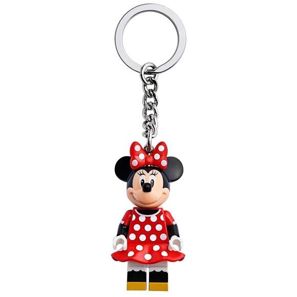 LEGO Disney Minnie Key Chain 853999 Minifigure 5" Red White Polka Dot Dress - Picture 1 of 3